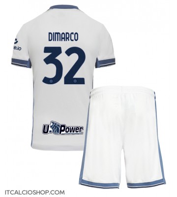 Inter Milan Federico Dimarco #32 Seconda Maglia Bambino 2024-25 Manica Corta (+ Pantaloni corti)